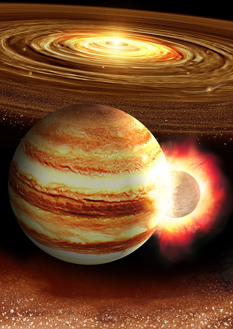 Der Junge Jupiter Wurde Von Einem Riesigen Planeten Getroffen Astronomie Derstandard At Wissenschaft