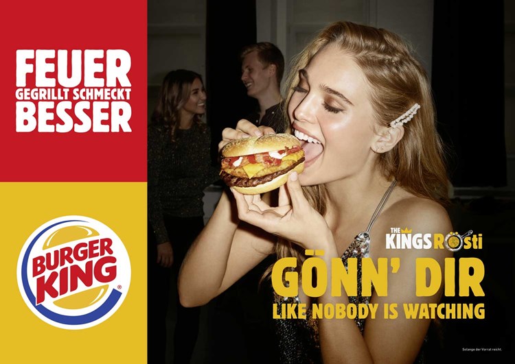 Gonn Dir Burger King Und Jung Von Matt Donau Gonnen Sich Werbung Derstandard De Kultur