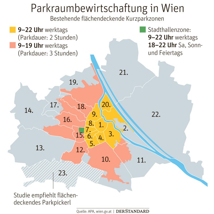 Stadt Wien Empfiehlt Bezirk Liesing Flachendeckendes Parkpickerl Wien Derstandard At Panorama
