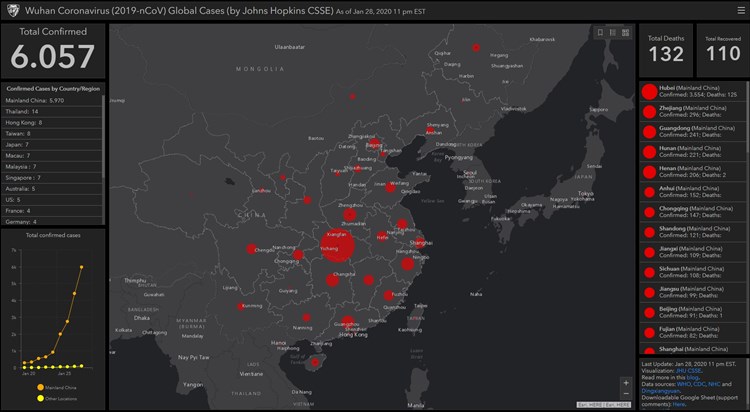 Coronavirus Interaktive Karte zeigt aktuelle Ausbreitung 