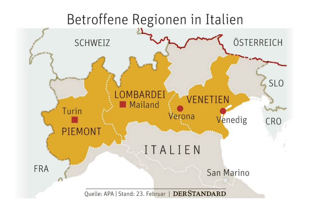 Massnahmen In Norditalien Gegen Ausbreitung Des Coronavirus Coronavirus Derstandard At Panorama
