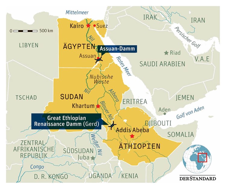 Nil Staubecken In Athiopien Fullt Sich Sudan Meldet Fallende Wasserpegel Athiopien Derstandard At International