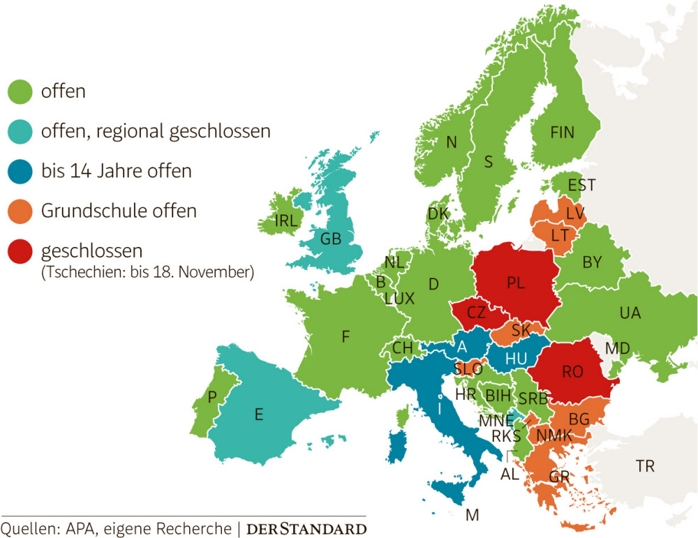 Schulen Kampfen In Ganz Europa Mit Corona Ihre Strategien Sind Sehr Unterschiedlich International Derstandard At International