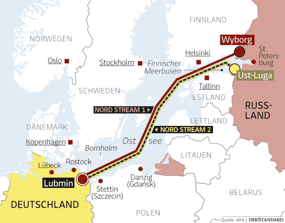 Putins Pipeline in deutschen Gewässern fertig - Russland - derStandard.at › International