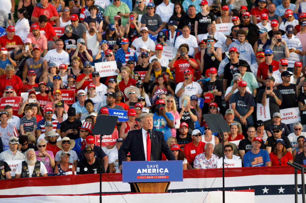 Trump mobilisierte für seine Rede in Ohio 20.000 Fans - Vimarsana News
